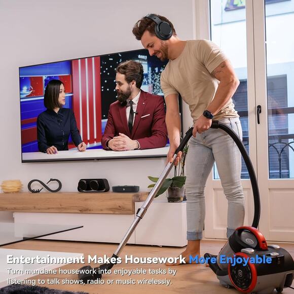 Wireless Headphones for TV, TV Headphones Wireless for Seniors, Versatile Chargi - Picture 5 of 7